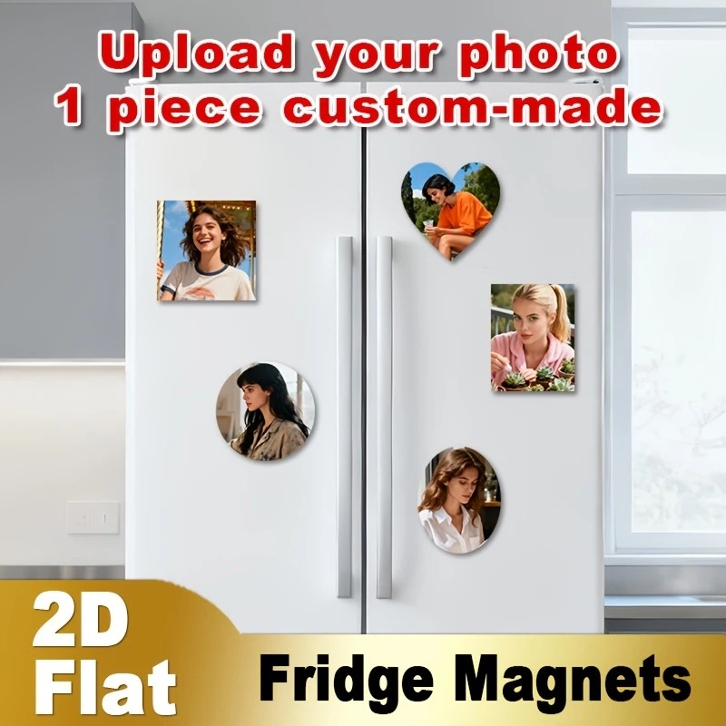 Pet Portrait Custom - Magnet Kulkas Foto Kustom 2D Datar