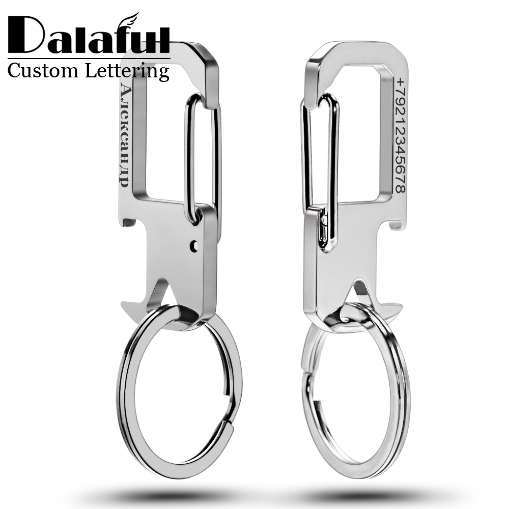 Initial Ring Custom - Stainless Steel Personalisasi Hadiah Gantungan Kunci