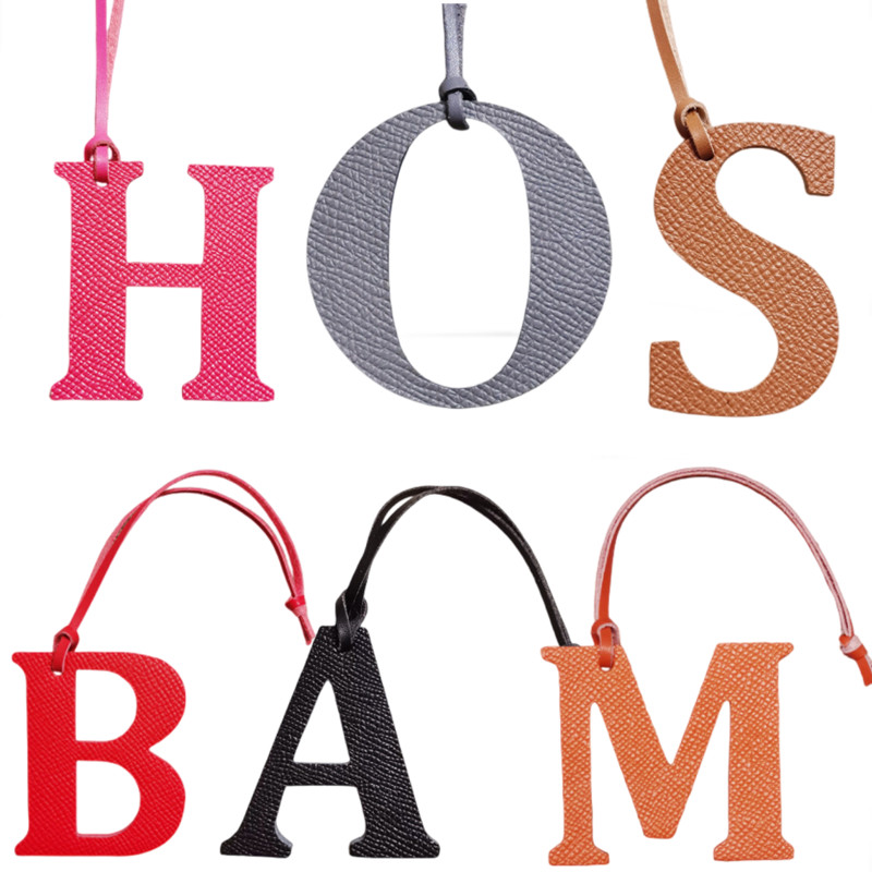 Grosir Mewah Asli Kulit Alami  - Monogram Keychain Leather ulasan dan harga