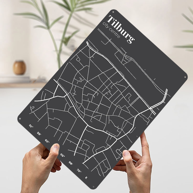Poster Cetak Peta Pusat Kota T - Custom Map Poster ulasan dan harga