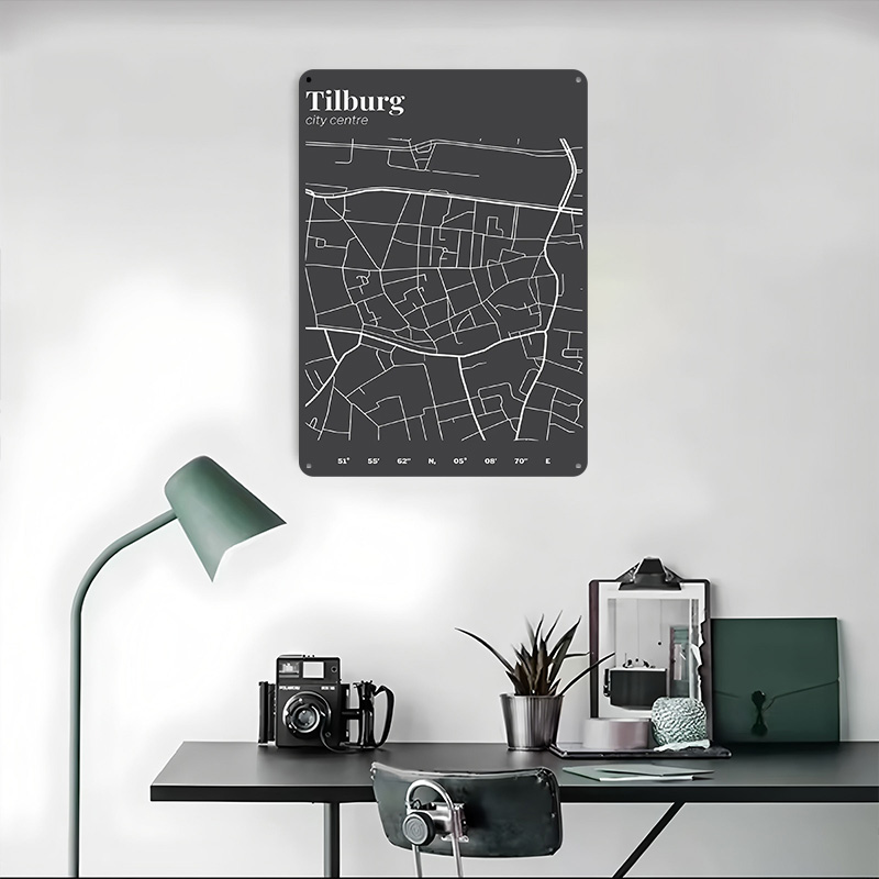 Poster Cetak Peta Pusat Kota T - Custom Map Poster ulasan dan harga
