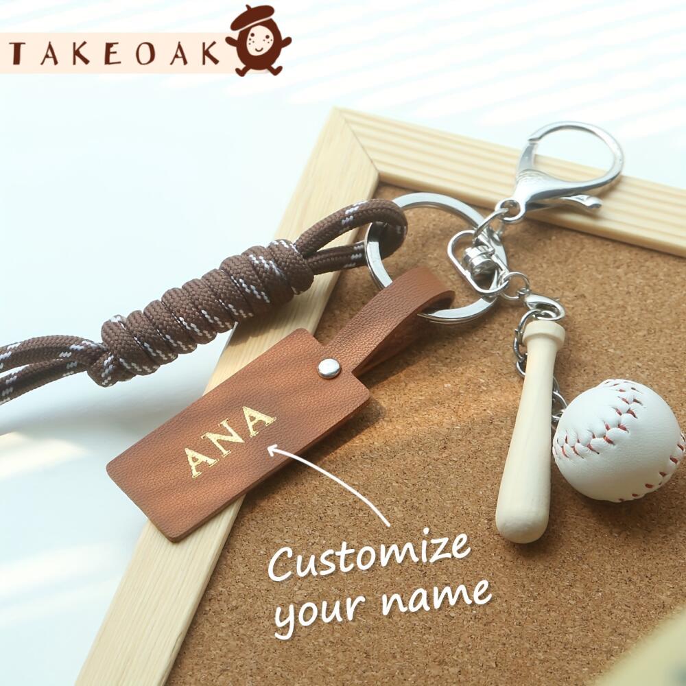 Gantungan Kunci Bertema Olahra - Monogram Keychain Leather ulasan dan harga