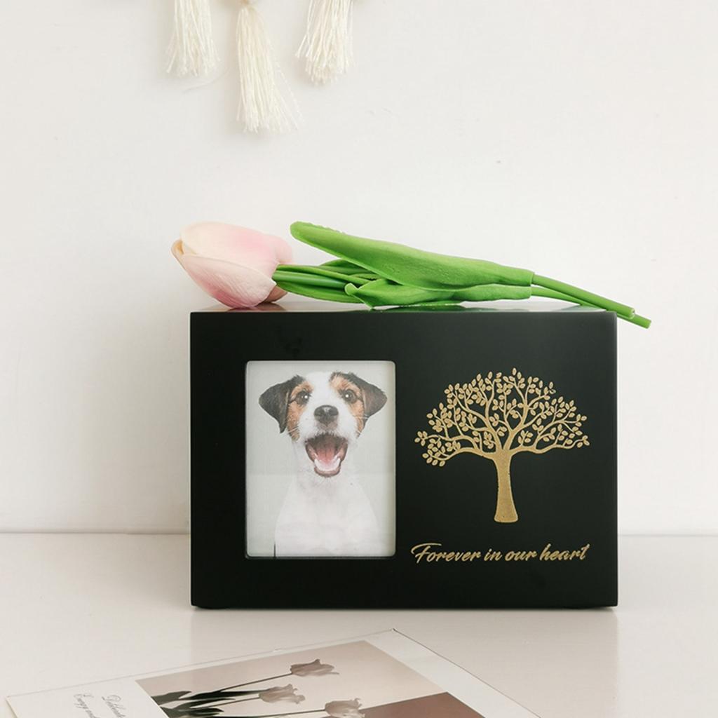 Guci kremasi untuk anjing pema - Engraved Wood Frame ulasan dan harga