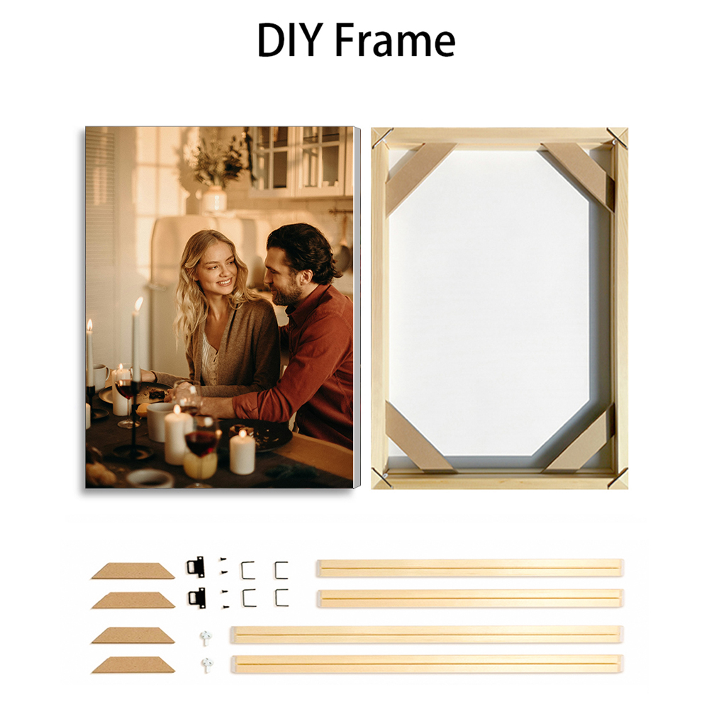 1 Buah Foto Kustom dengan Bing - Engraved Wood Frame ulasan dan harga