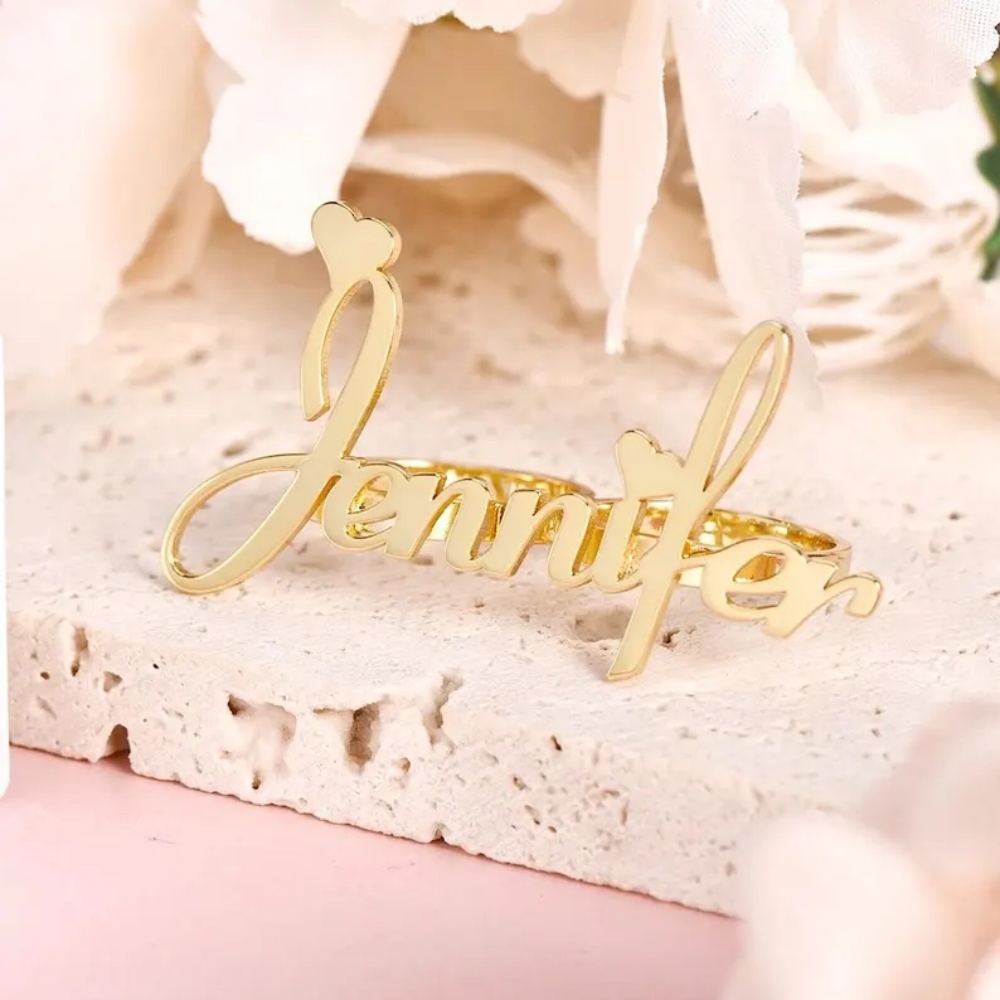 Cincin Nama Dua Jari LeeChee y - Initial Ring Custom ulasan dan harga